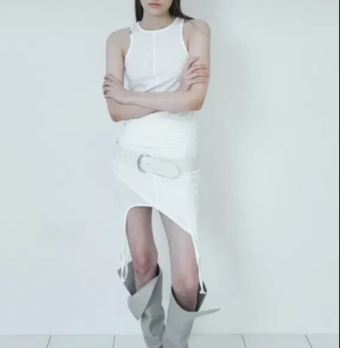 세릭 가터 스커트 탑 상품이미지1