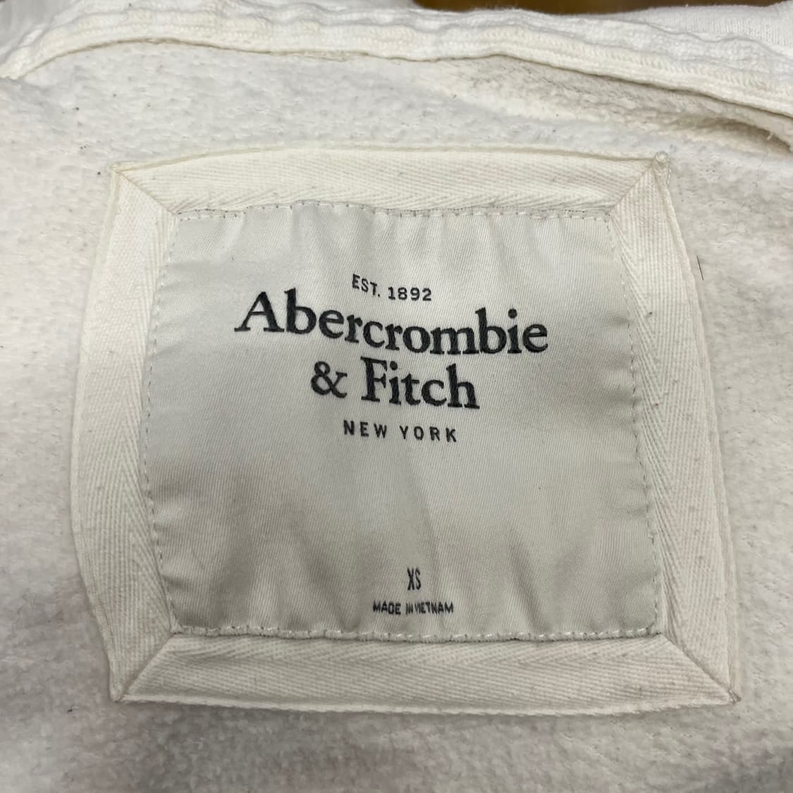 아베크롬비 화이트 딱붙 후드집업 상품이미지5