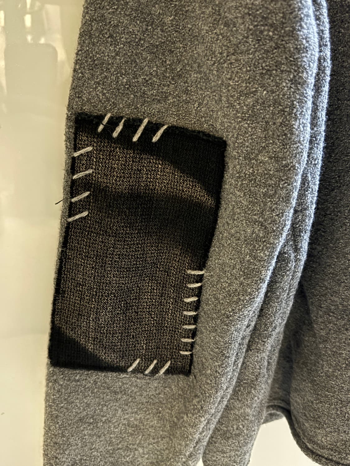 지용킴 선블리치 포켓 니트 가디건 그레이 상품이미지4