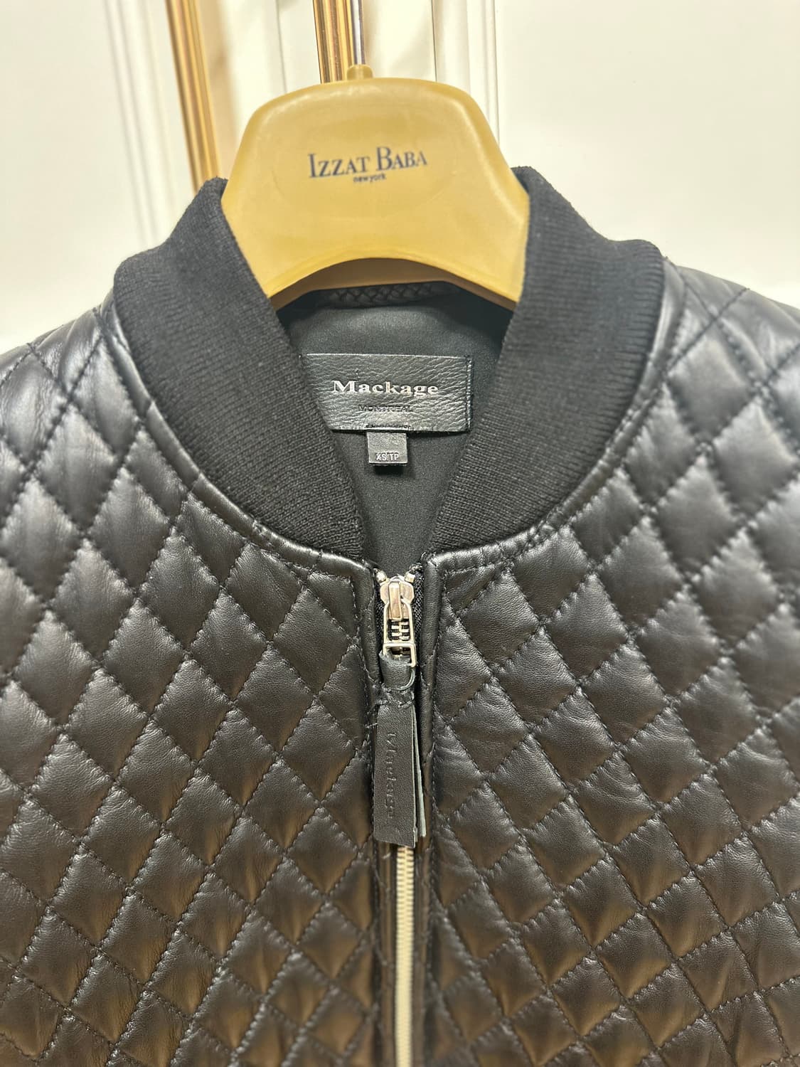 Mackage 퀼팅 봄버 램스킨 자켓 XS 상품이미지3