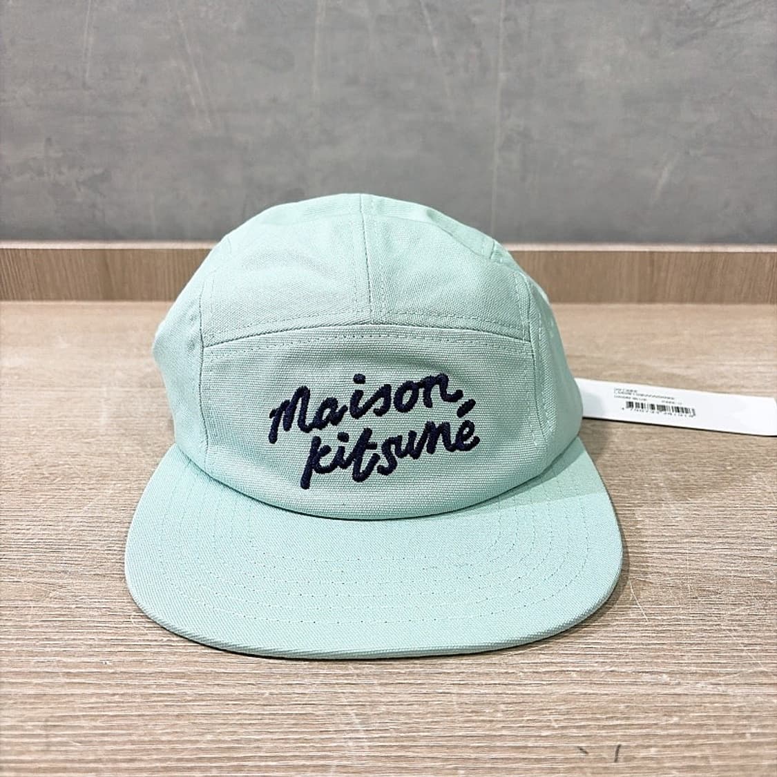(정품/새상품) 메종 키츠네 공용 블루 레터링 로고 캡 모자 상품이미지1