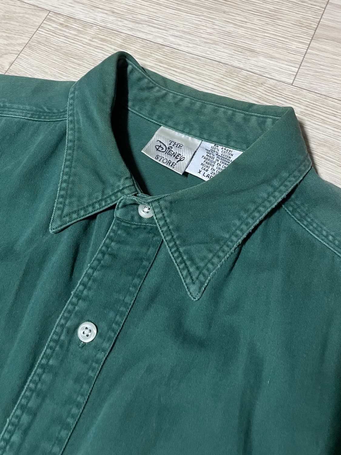 디즈니 미키마우스 셔츠 그린 Xl 상품이미지3