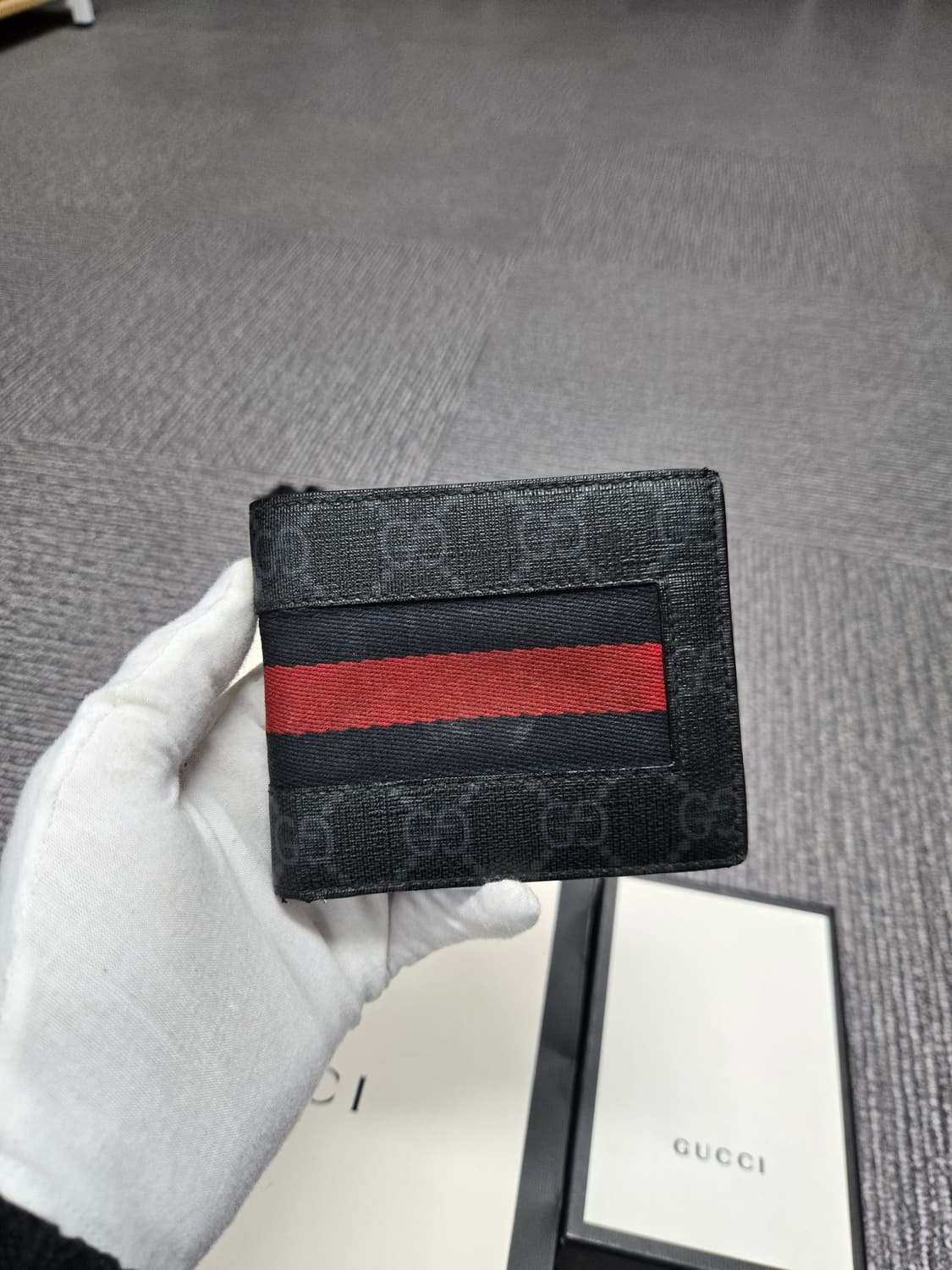 [특가][정품] 구찌 웹삼선 반지갑 상품이미지2