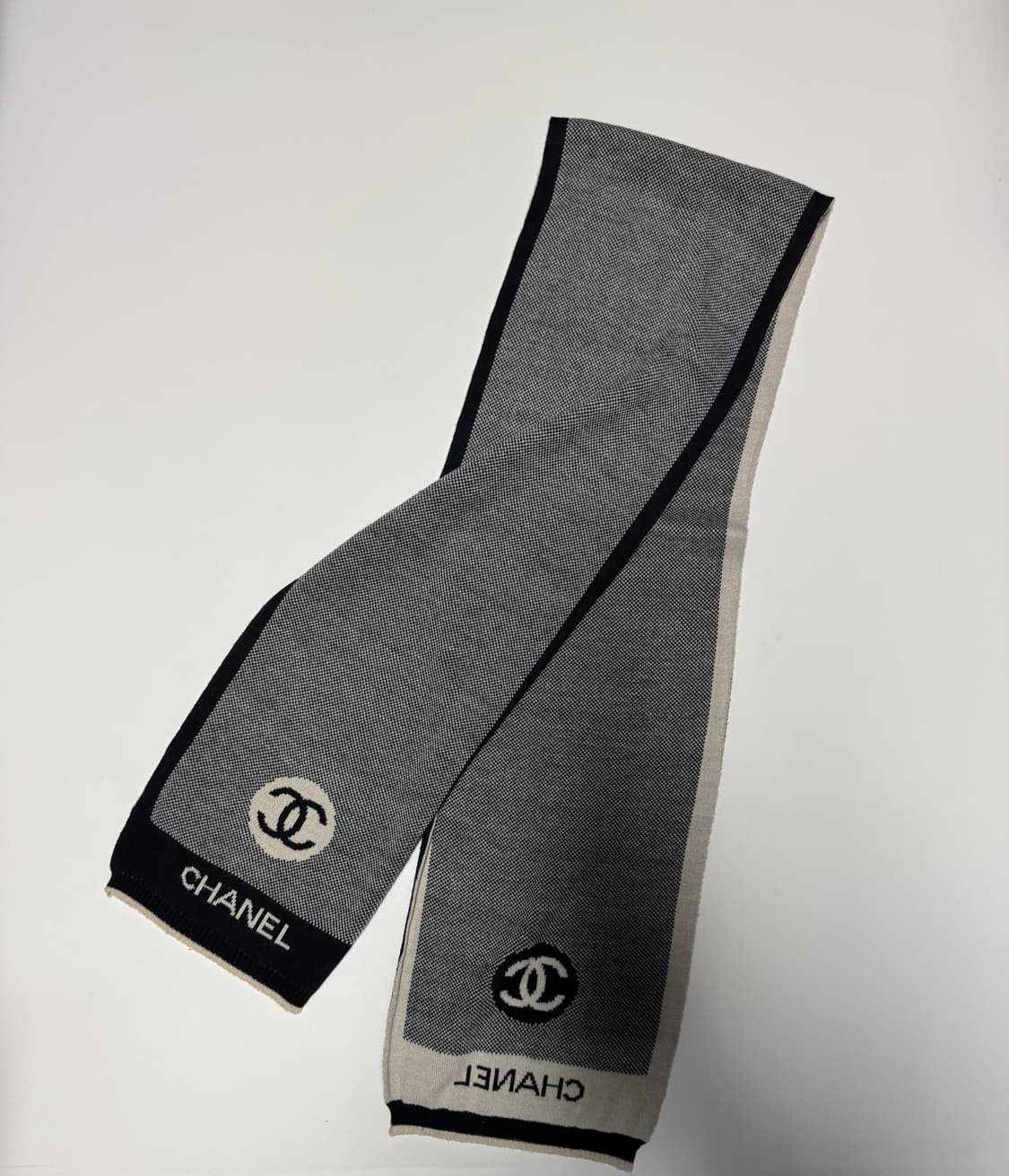 샤넬 리메이크 커스텀 패턴 머플러 목도리 상품이미지1