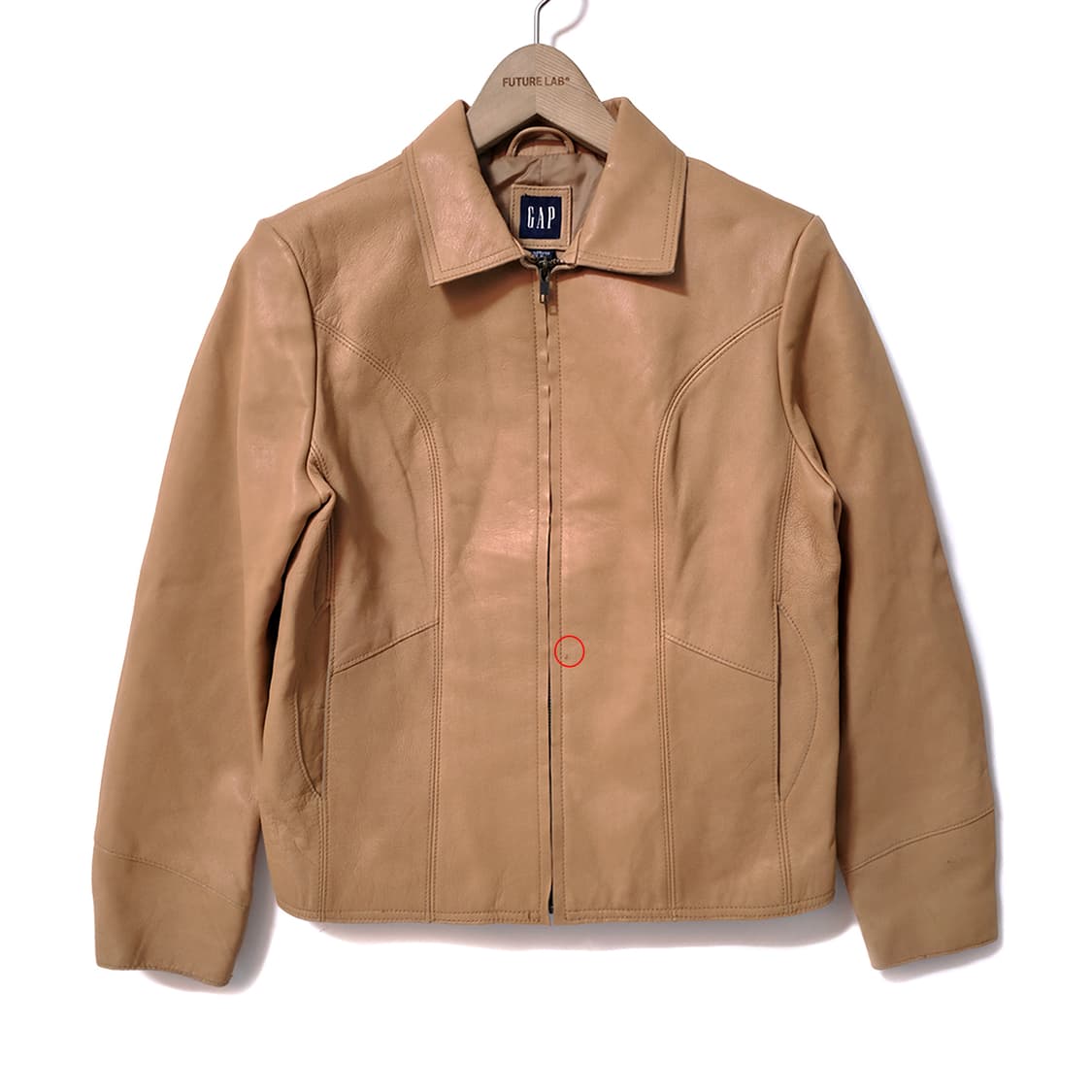 [W/M] 올드 갭 레더 자켓 카멜 상품이미지1
