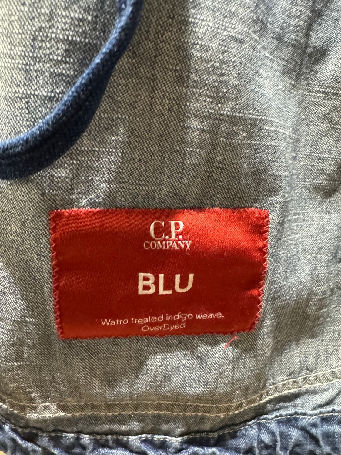 CP컴퍼니 데님 고글 후드 자켓 50 상품이미지5