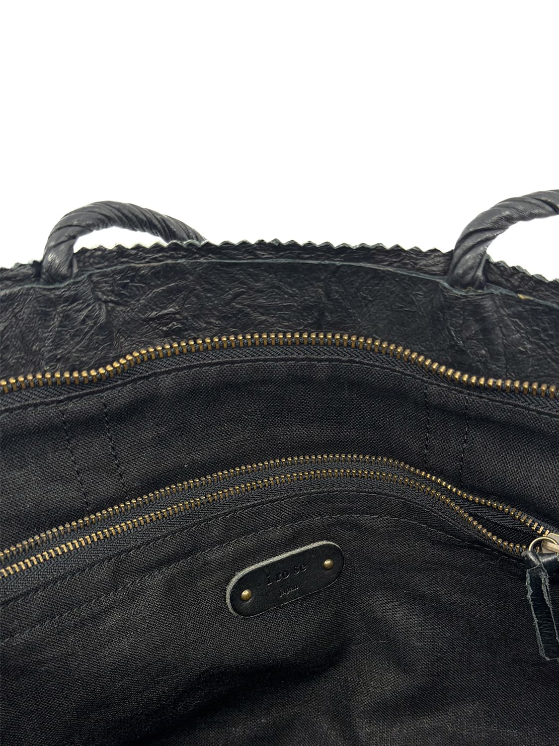 i ro se Crinkled Leather Tote Bag 상품이미지6