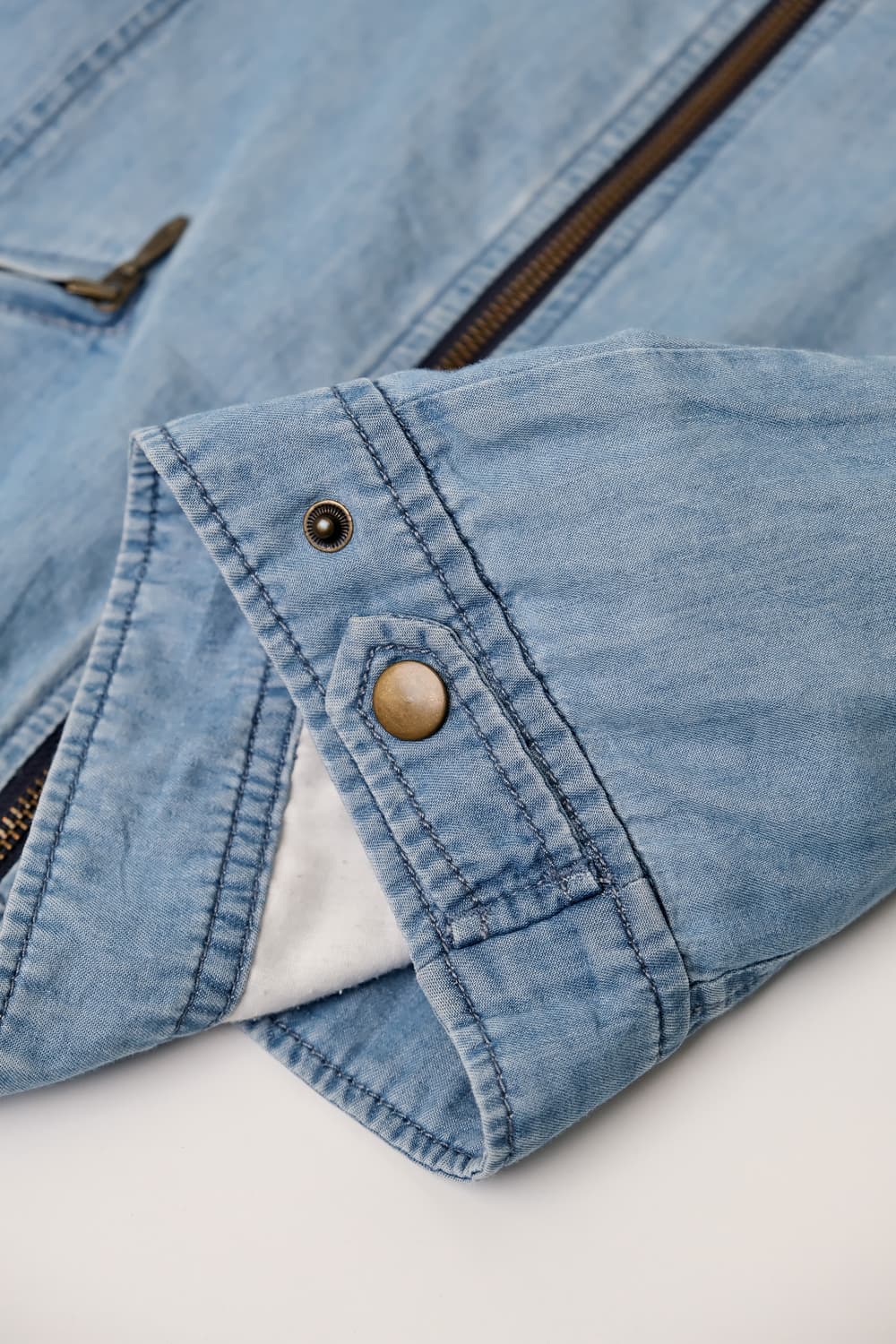 Light Denim Zip-up Jacket 90 상품이미지6