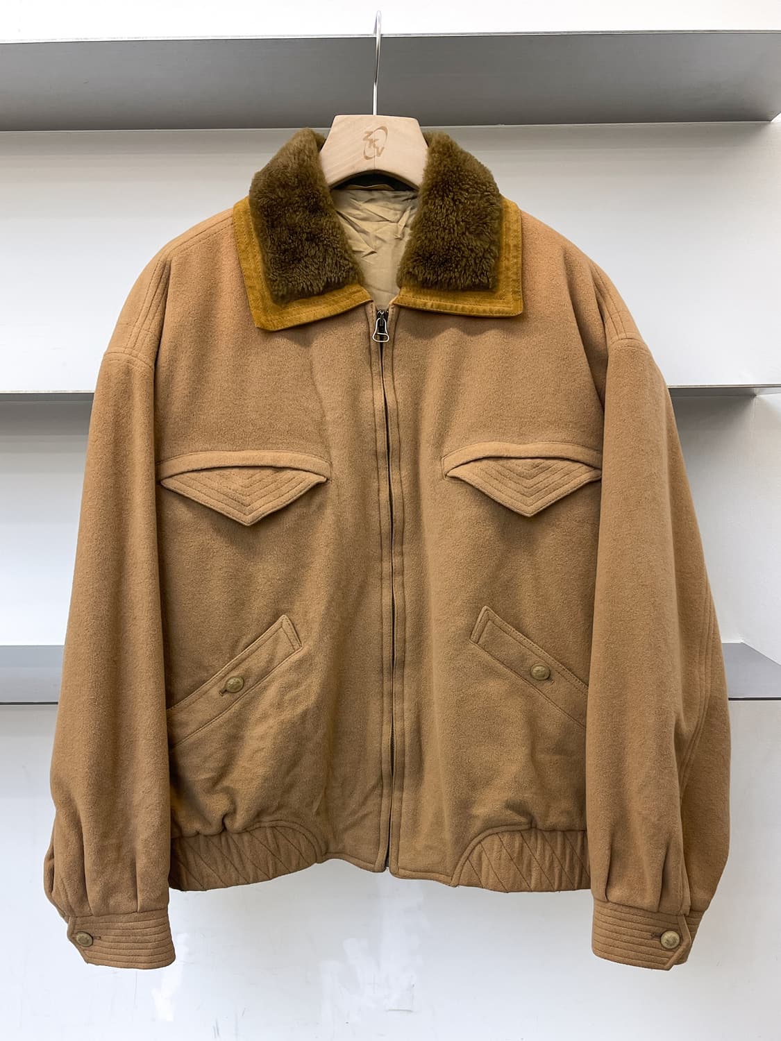 Cristiano Di Thiene 90s 이탈리아 쉐르파 카라 자켓 상품이미지2