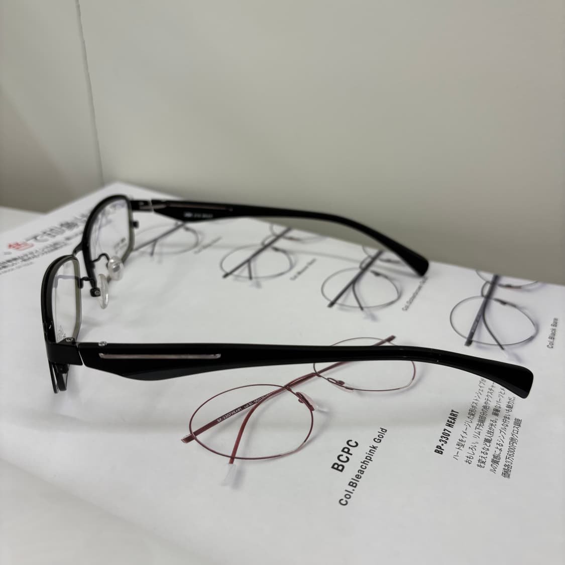 Ask 빈티지 사각 블랙 안경 상품이미지3