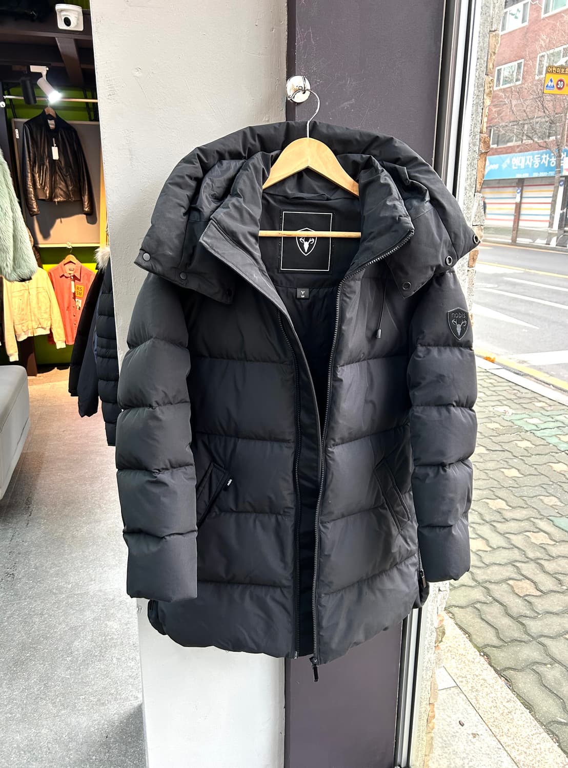 95~100/ 노비스 신형 다운 후디드 패딩점퍼 상품이미지8