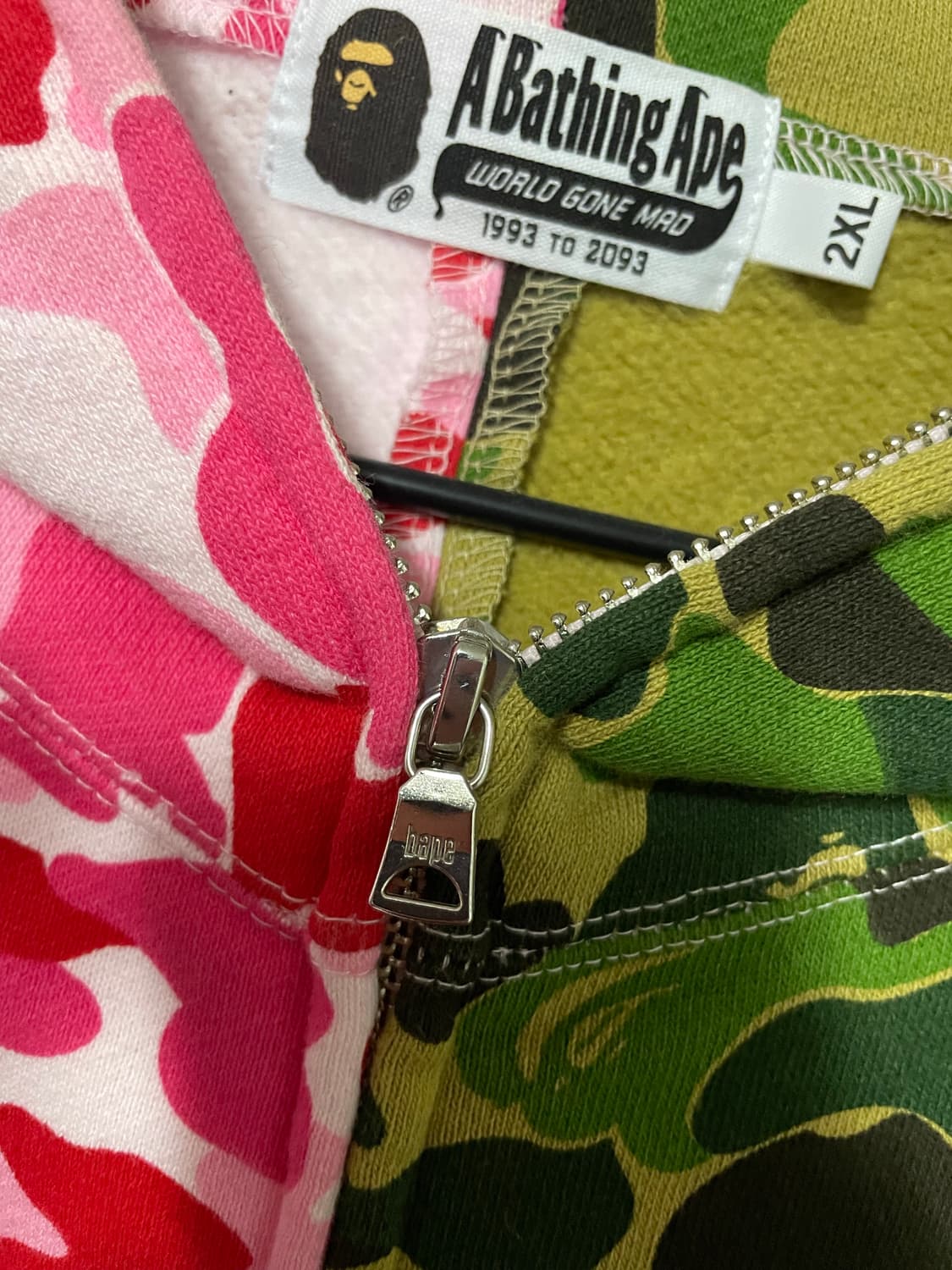 베이프 ABC카모 샤크후드집업 (2XL) 상품이미지4