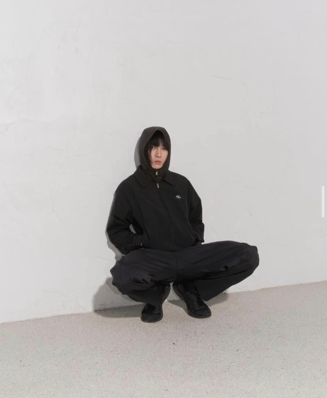 산산기어 크롭 코치 자켓 블랙 상품이미지2