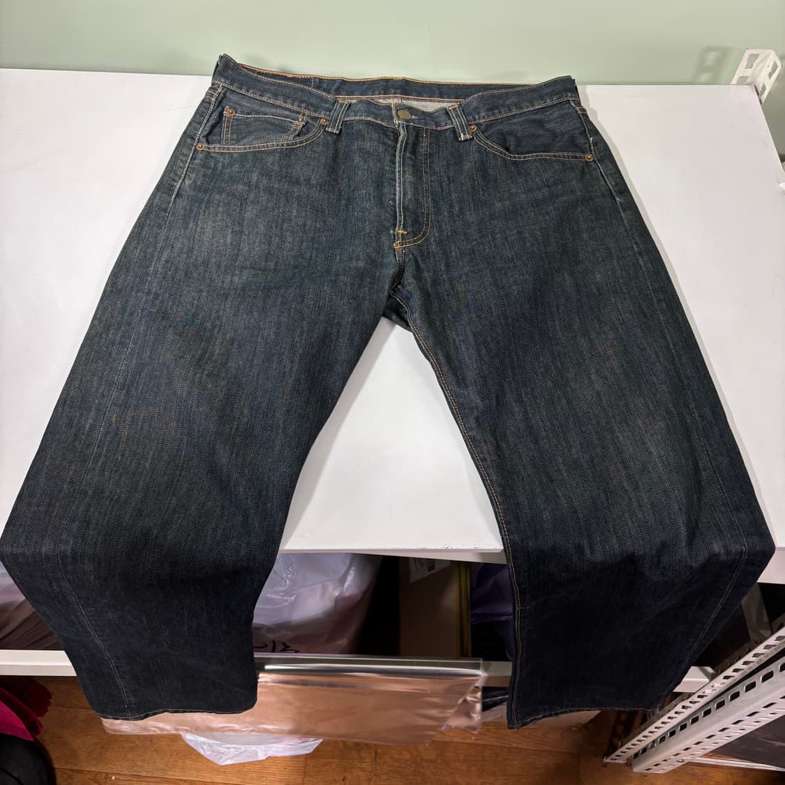 33 리바이스501 스트레이트 생지 데님팬츠 상품이미지4