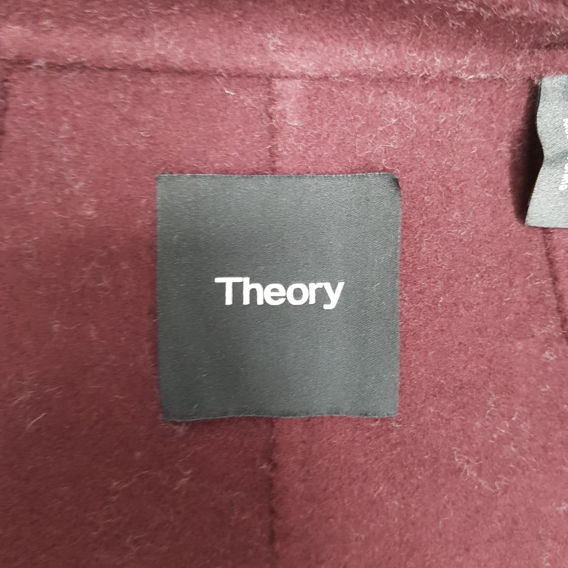 띠어리 버건디 캐시미어 블래딩 코트 S사이즈 상품이미지6