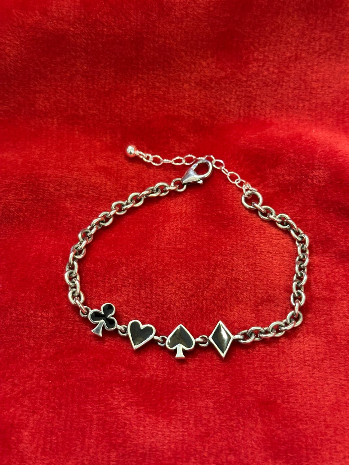 Vintage Card Suit Charm Bracelet♦️♠️♥️♣️ 상품이미지3
