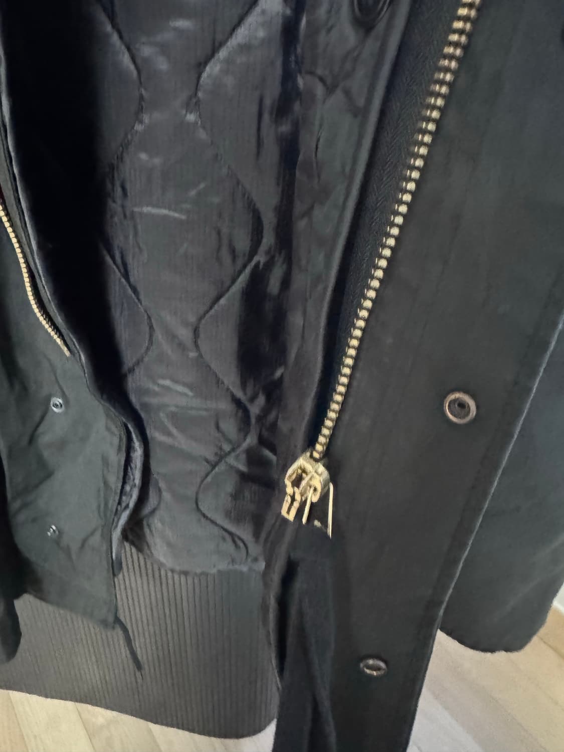 블랙 파카 라이너 X-SMALL 상품이미지5