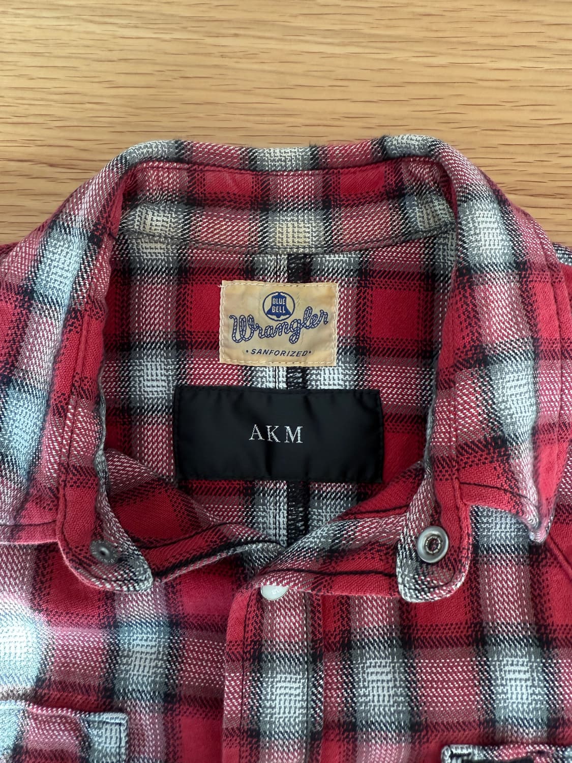 AKM X Wrangler 웨스턴 체크 셔츠 상품이미지8