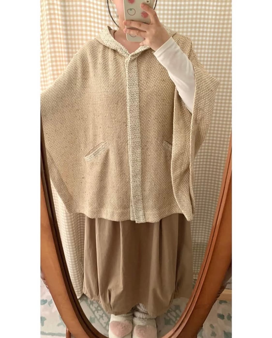 빈티지 후드 케이프 상품이미지2