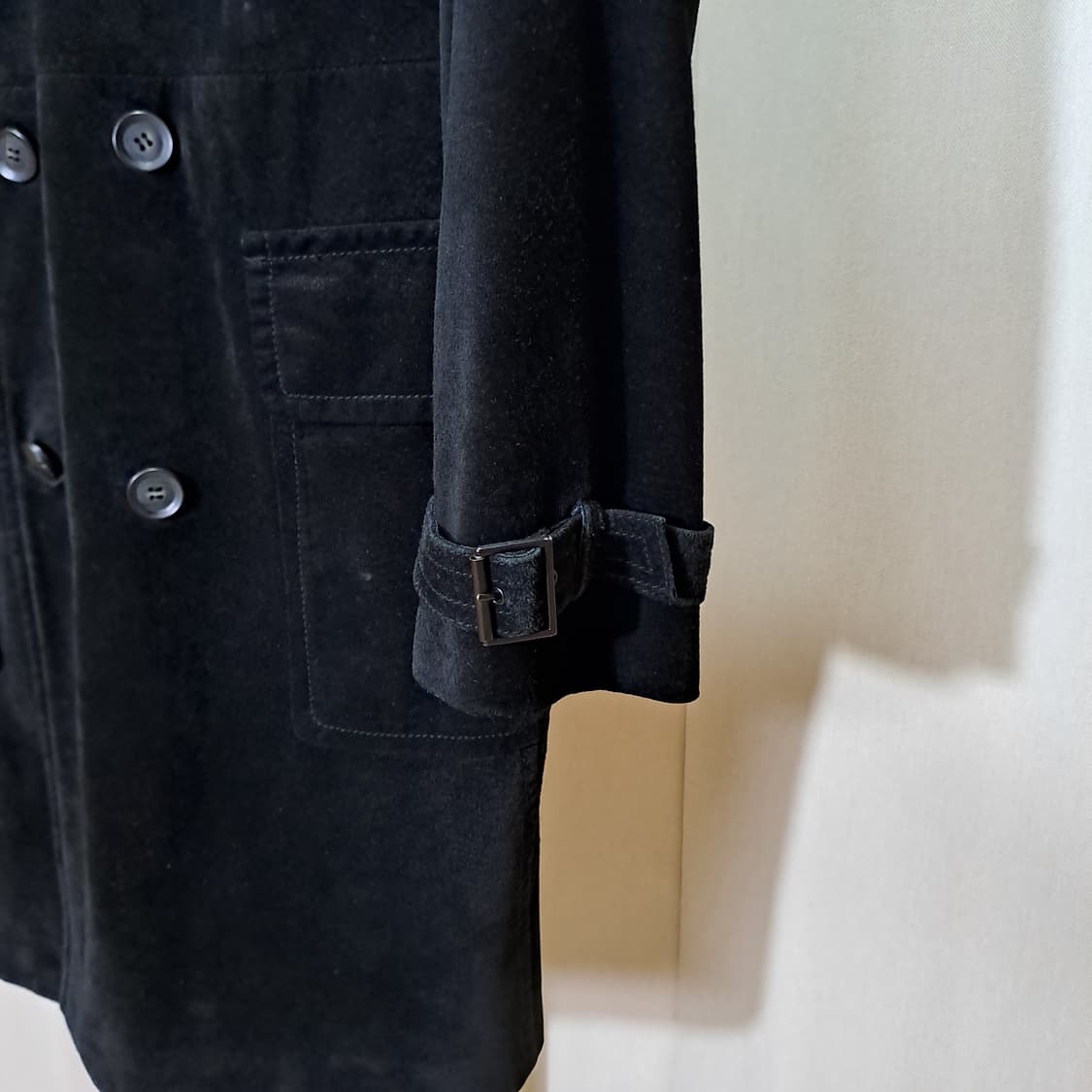 (택포) 코모도 리얼레더 스웨이드 더블 코트 100 A980 상품이미지3