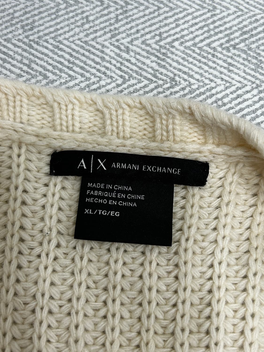 A|X 아르마니익스체인지 퍼 니트 조끼 남성 XL 105 상품이미지4