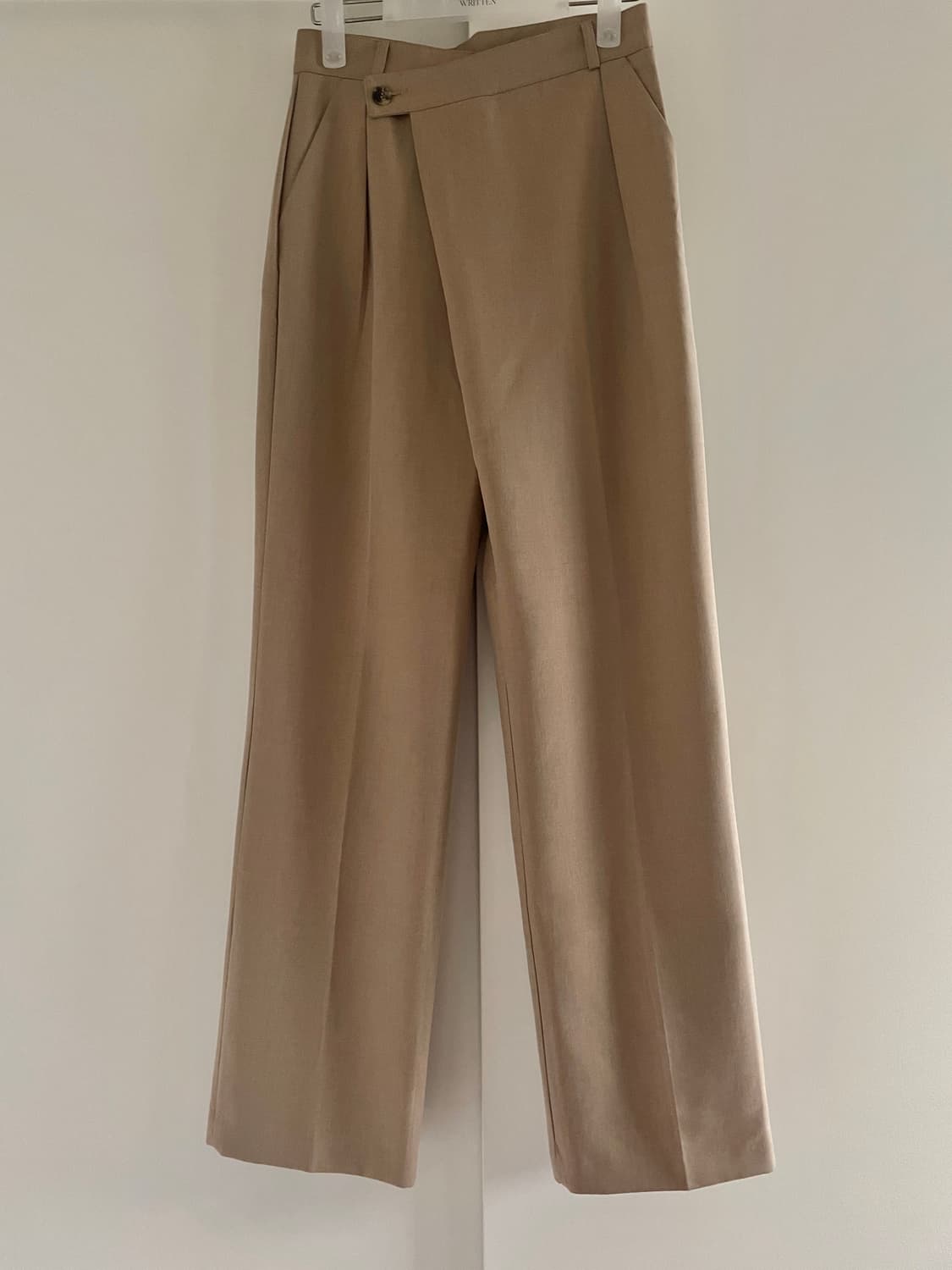 울 블렌드 베이지 팬츠 상품이미지3