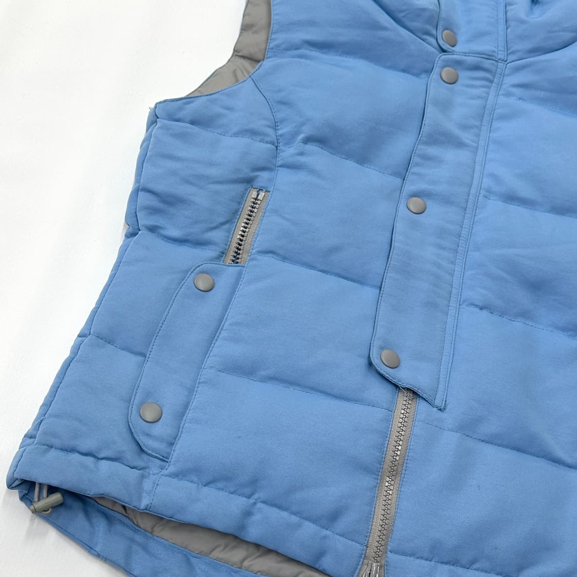 뷰티엔 유스 스카이 블루 패딩 조끼 베스트 하구미 그런지 갸루 상품이미지4