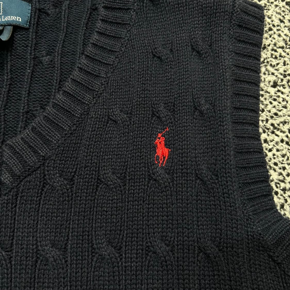 폴로 랄프로렌 네이비 니트 베스트 상품이미지4