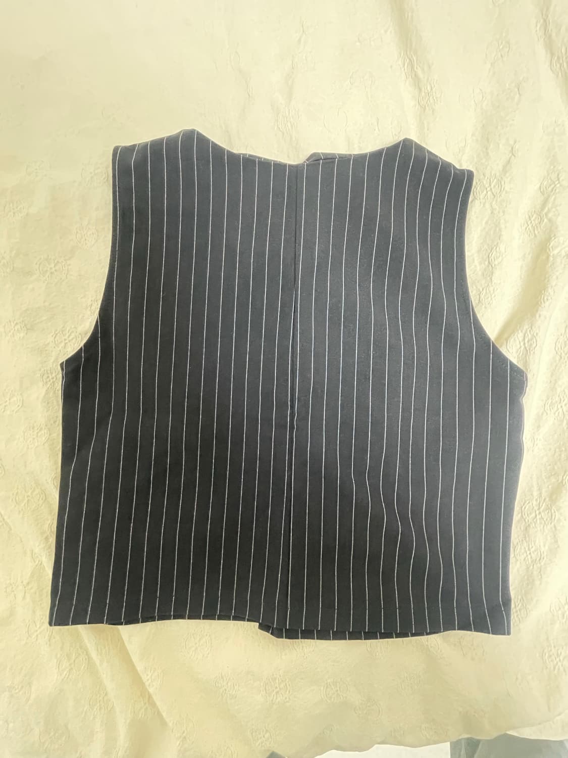 Stripe Crop Vest 크롭 셔츠 나시 상품이미지3