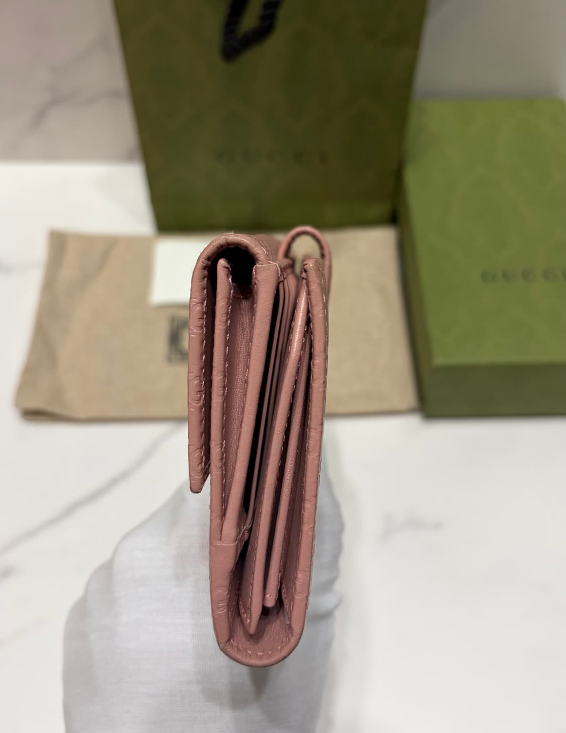 [정품] 구찌마이크시마 핑크 장지갑 상품이미지5