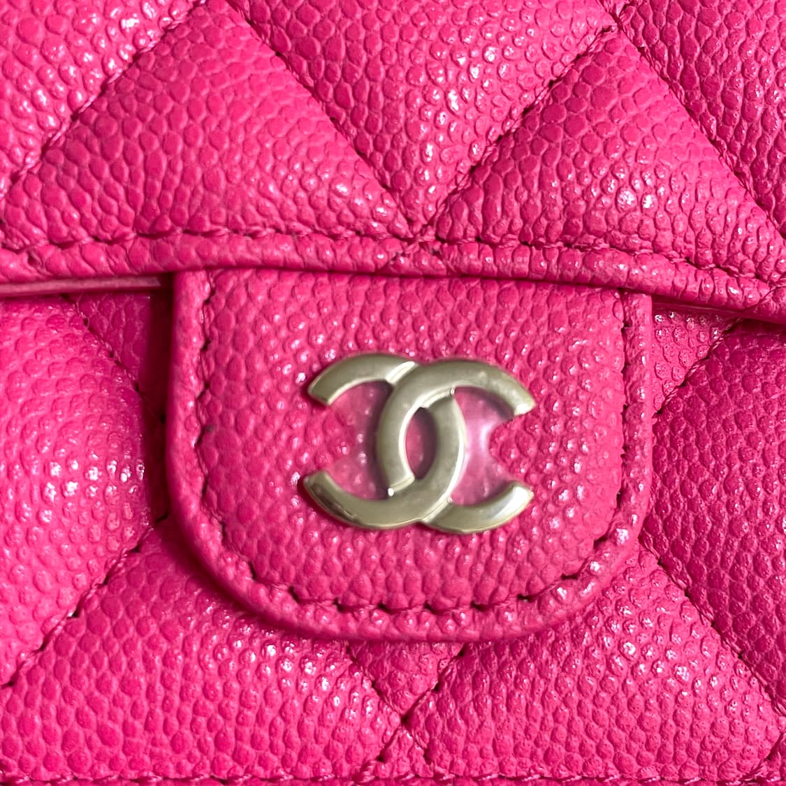 샤넬 클래식 캐비어 3단지갑 푸시아핑크 내장칩 새제품 상품이미지5