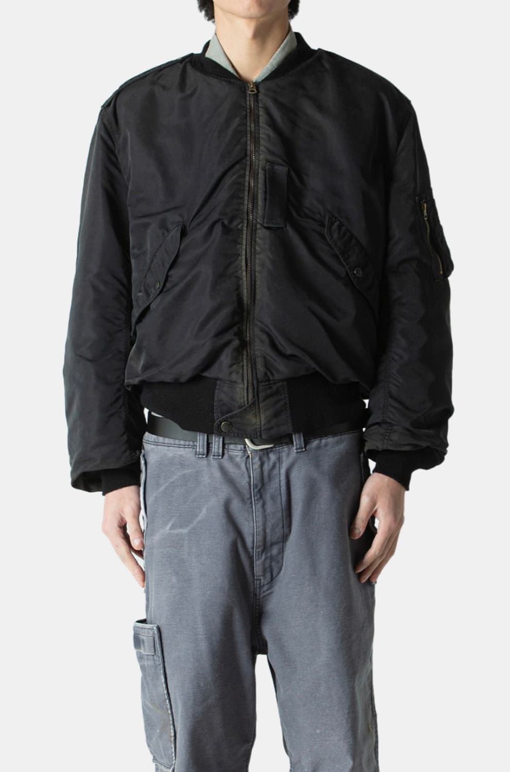 [새상품]bowwow 플라이트 자켓 블랙 XL 상품이미지3