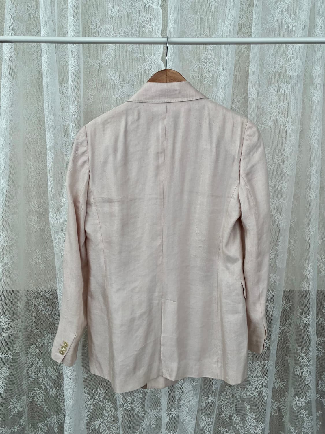 40) 마시모두띠 린넨 블레이저 자켓 핑크 상품이미지2