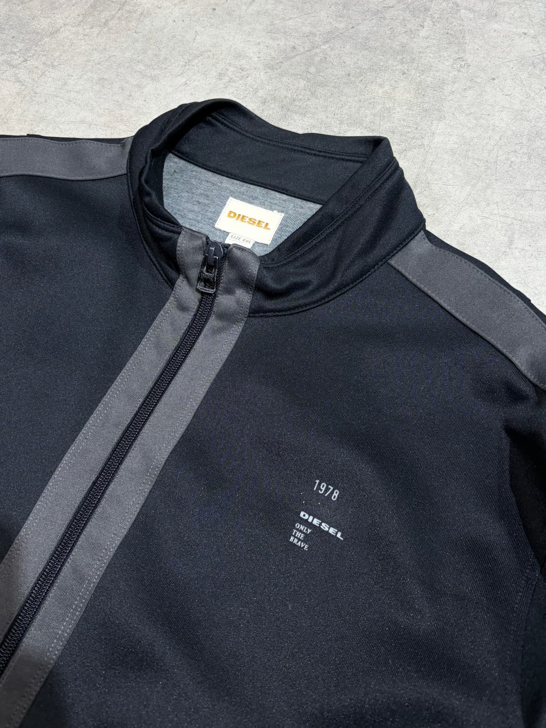 디젤 로고 디테일 져지 트랙탑 자켓 상품이미지3