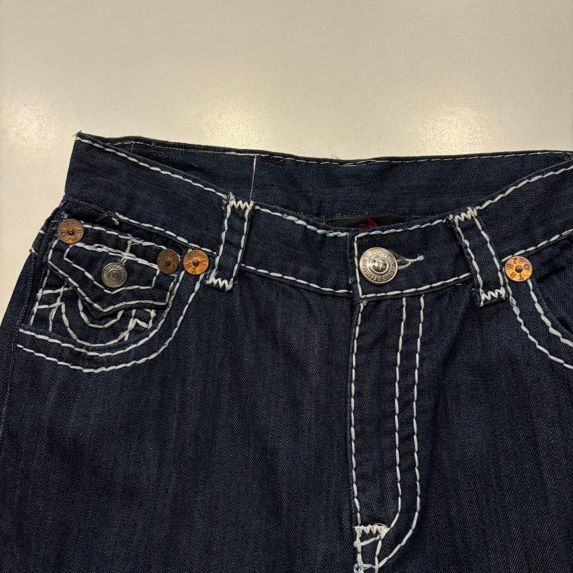 [34x33] 트루릴리젼 조이 스티치 데님 팬츠 청바지 D858 상품이미지7