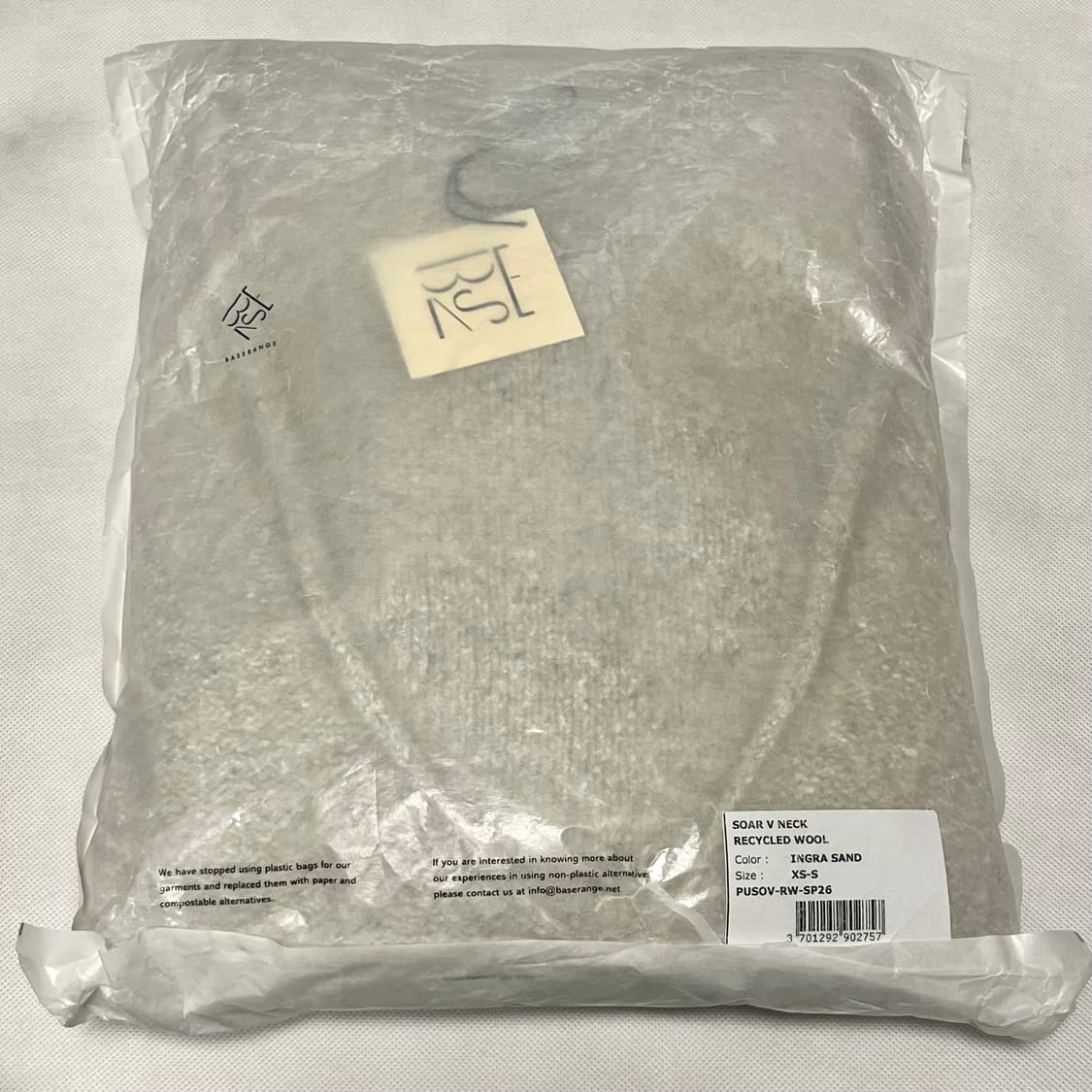 [XS/S]베이스레인지 Soar 브이넥 니트/샌드 상품이미지2