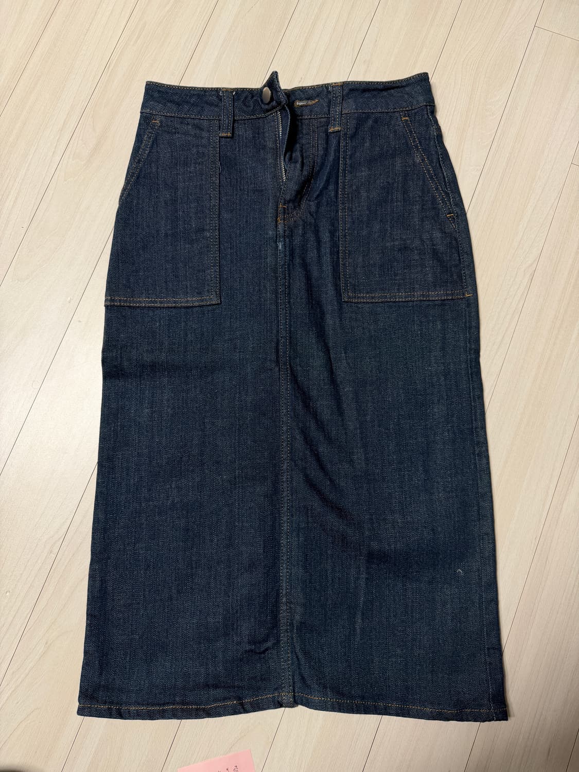 플랙 진청 스커트  상품이미지5