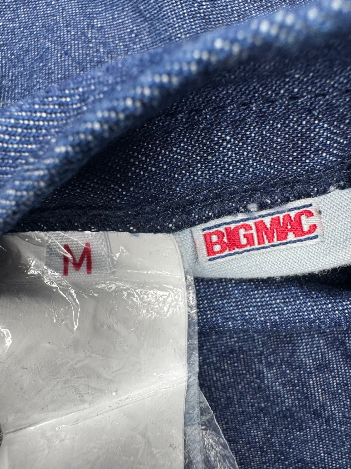 빈티지 빅맥 BIG MAC REVERSIBLE 데님 패닝 베스트 M 상품이미지9