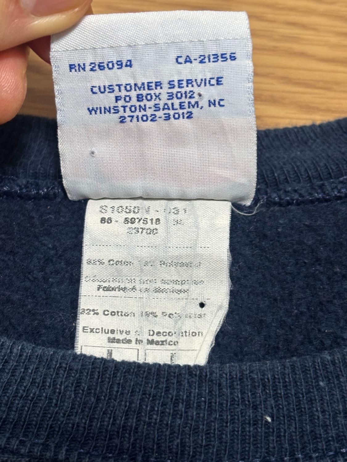 00's 챔피온 리버스위브 맨투맨 스웻셔츠 네이비 M 상품이미지3