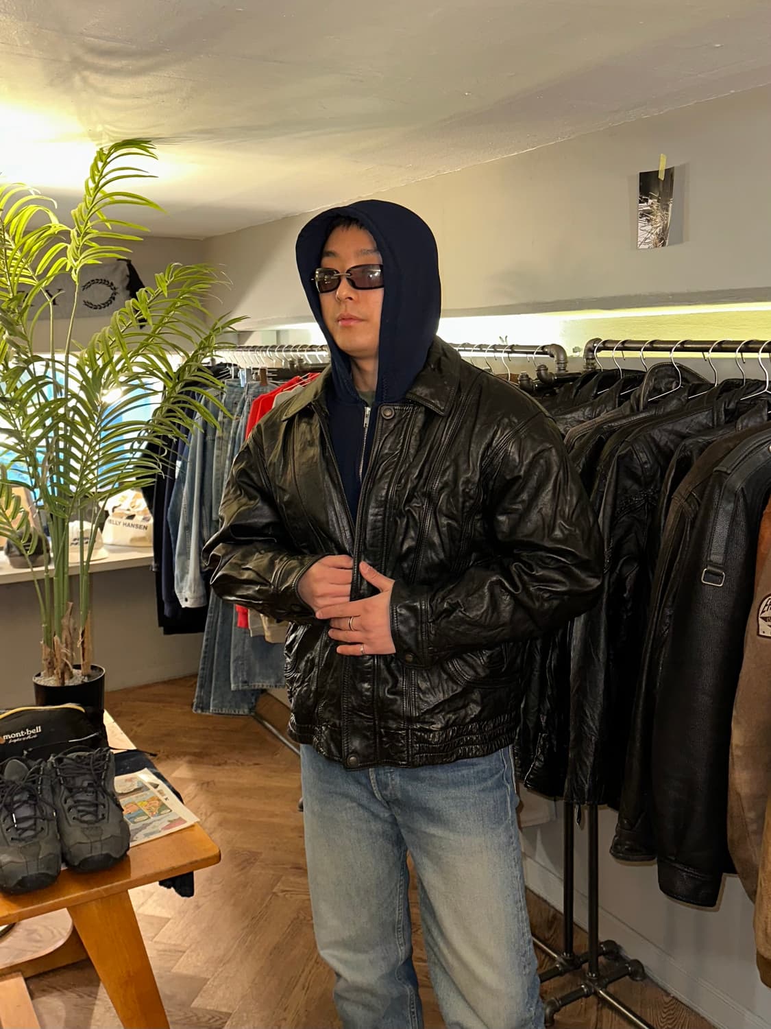 90’s London Fog genuine leather bomber  상품이미지1