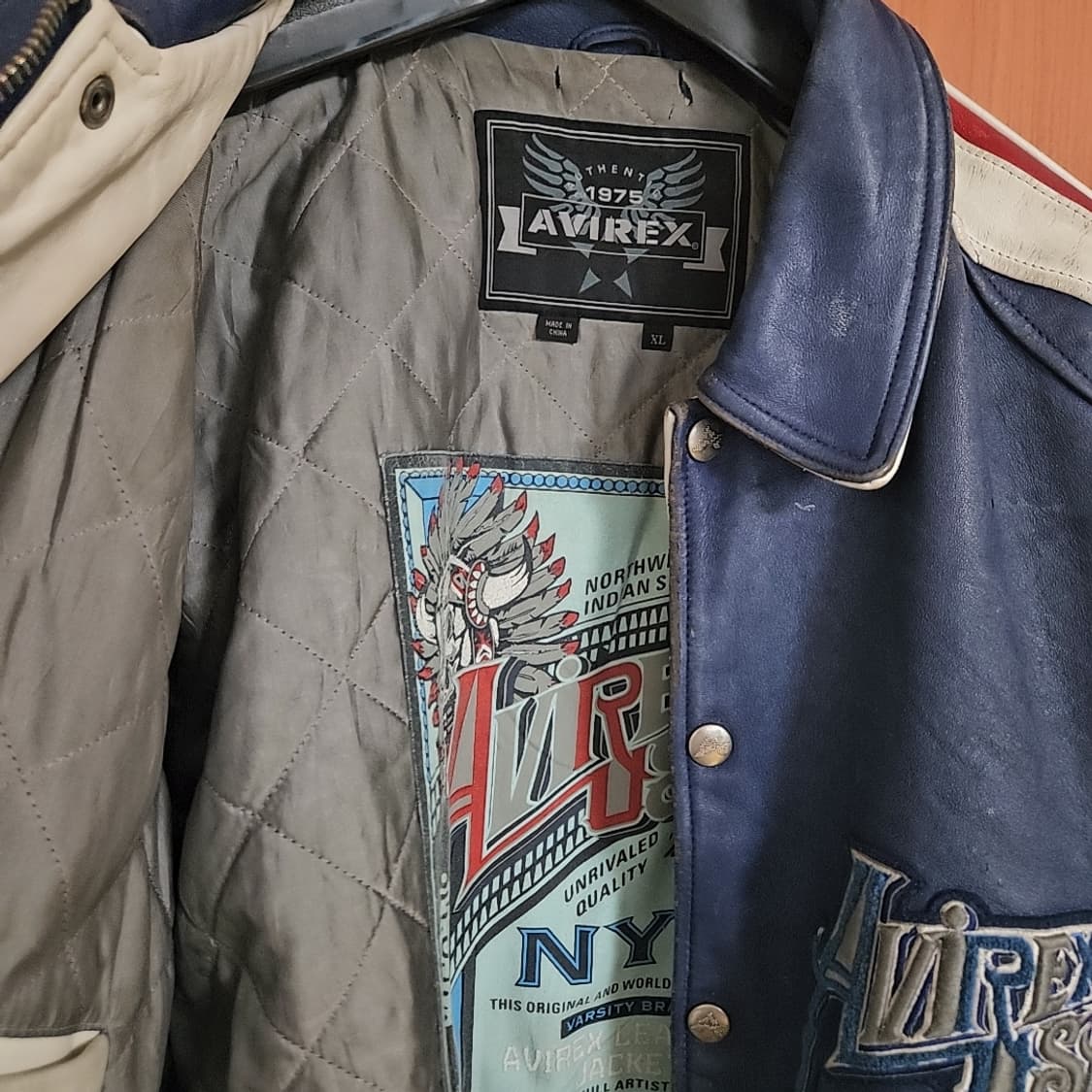 00 Avirex leather jacket xl 상품이미지3