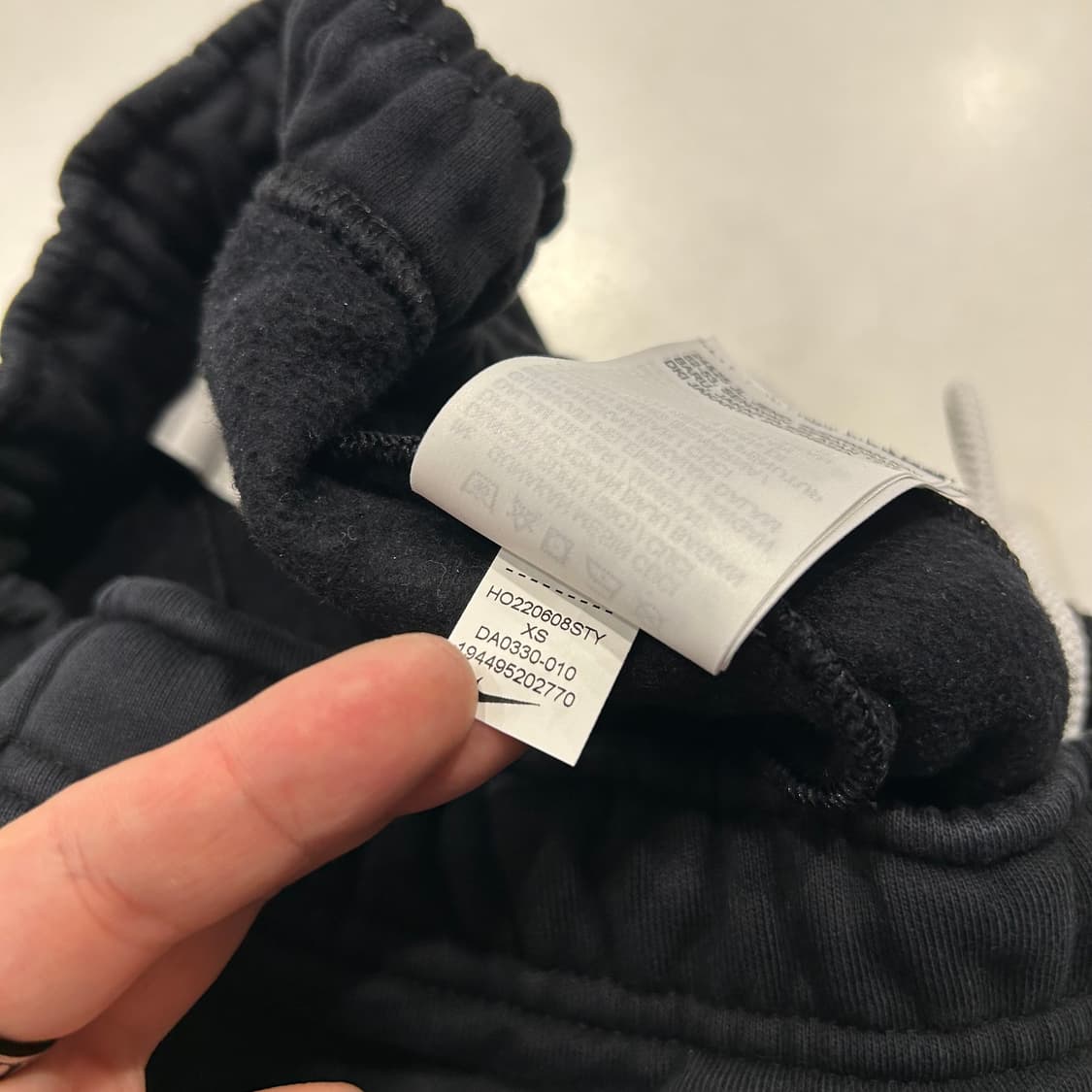 [XS] 나이키 NRG 스우시 블랙 조거팬츠 B191 상품이미지5