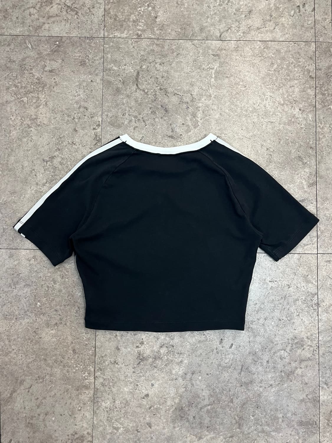아디다스 크롭 반팔티 블랙 L #csz4073 상품이미지7