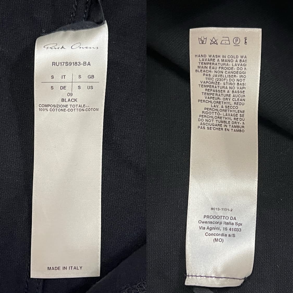 릭오웬스 17SS "WALRUS" 헤비 코튼 슬리브리스 나시 상품이미지6