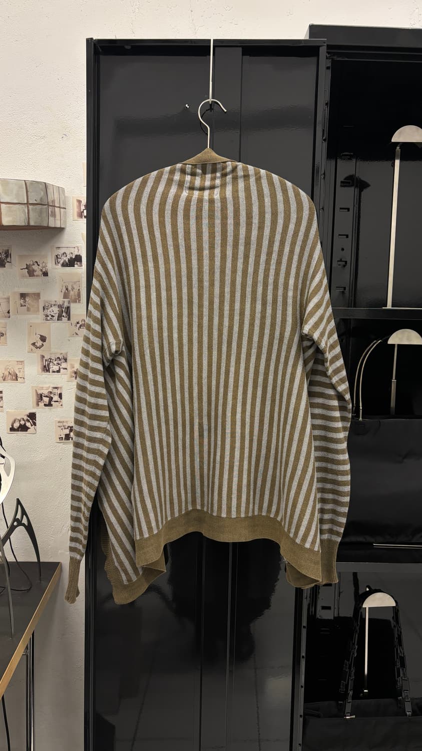 DIESEL asymmetric stripe draped cardigan 상품이미지8