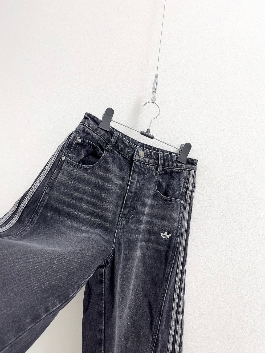 아디다스 루즈 데님 팬츠 블랙 25 상품이미지6