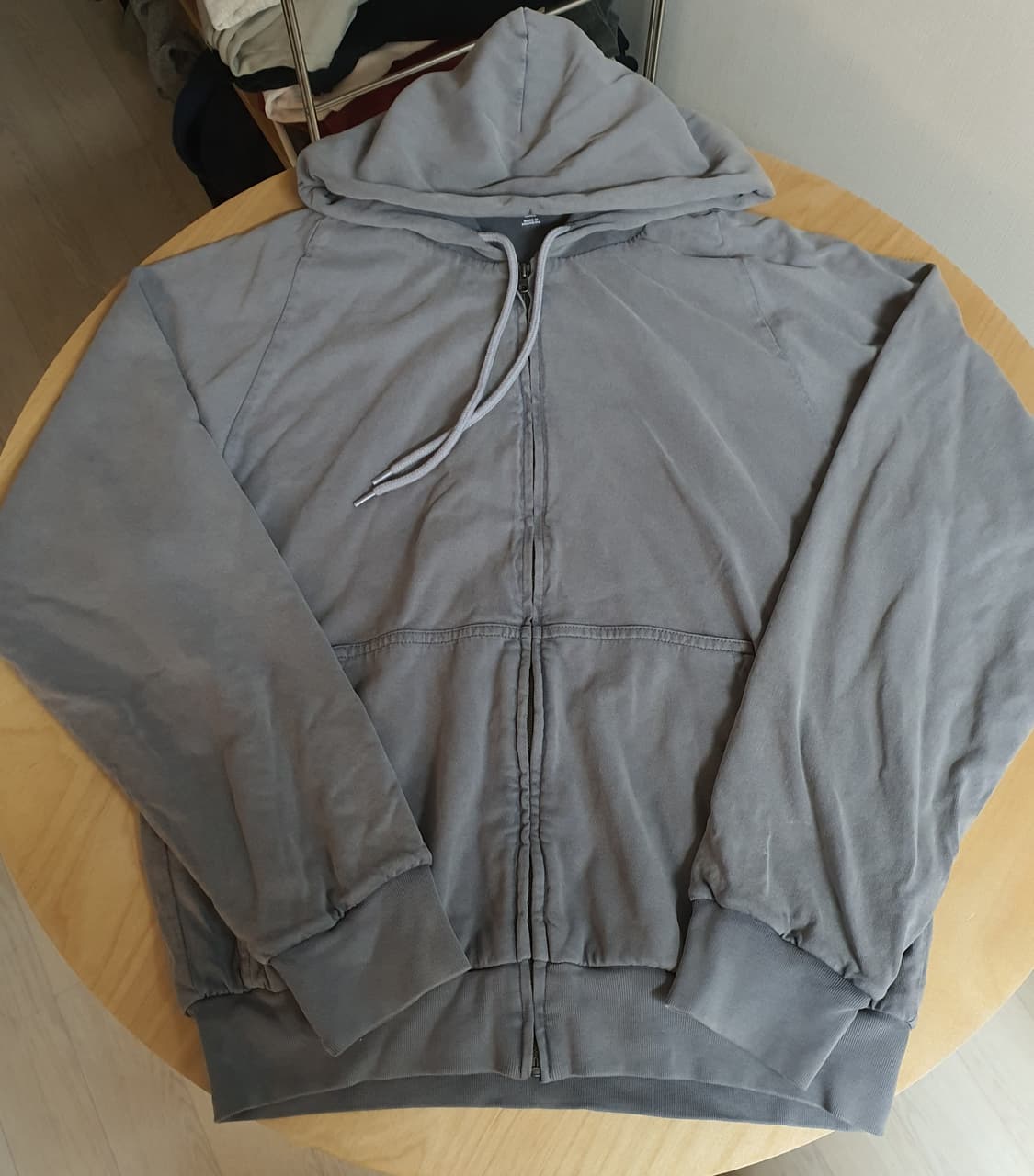 이지갭 포에틱 그레이 후드집업 yzy gap yeezy 상품이미지1