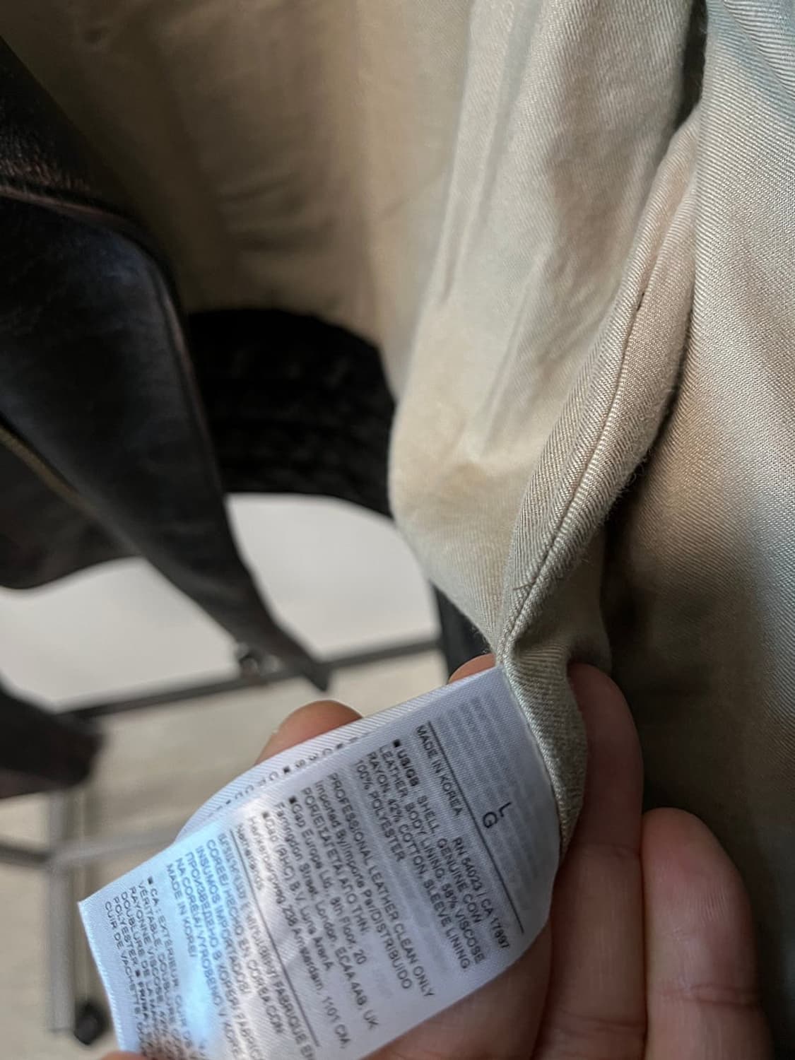 105) 바나나리퍼블릭 24ss 라이더자켓 상품이미지6