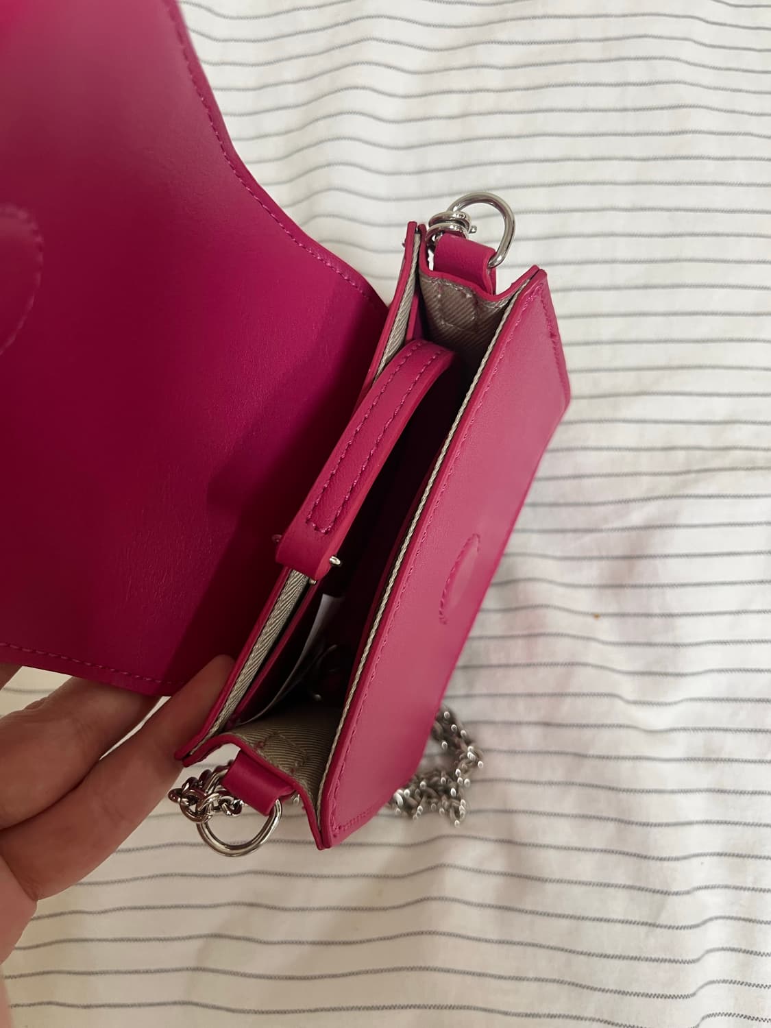 질바이질스튜어트 미니 체인크로스백-마젠타 상품이미지8