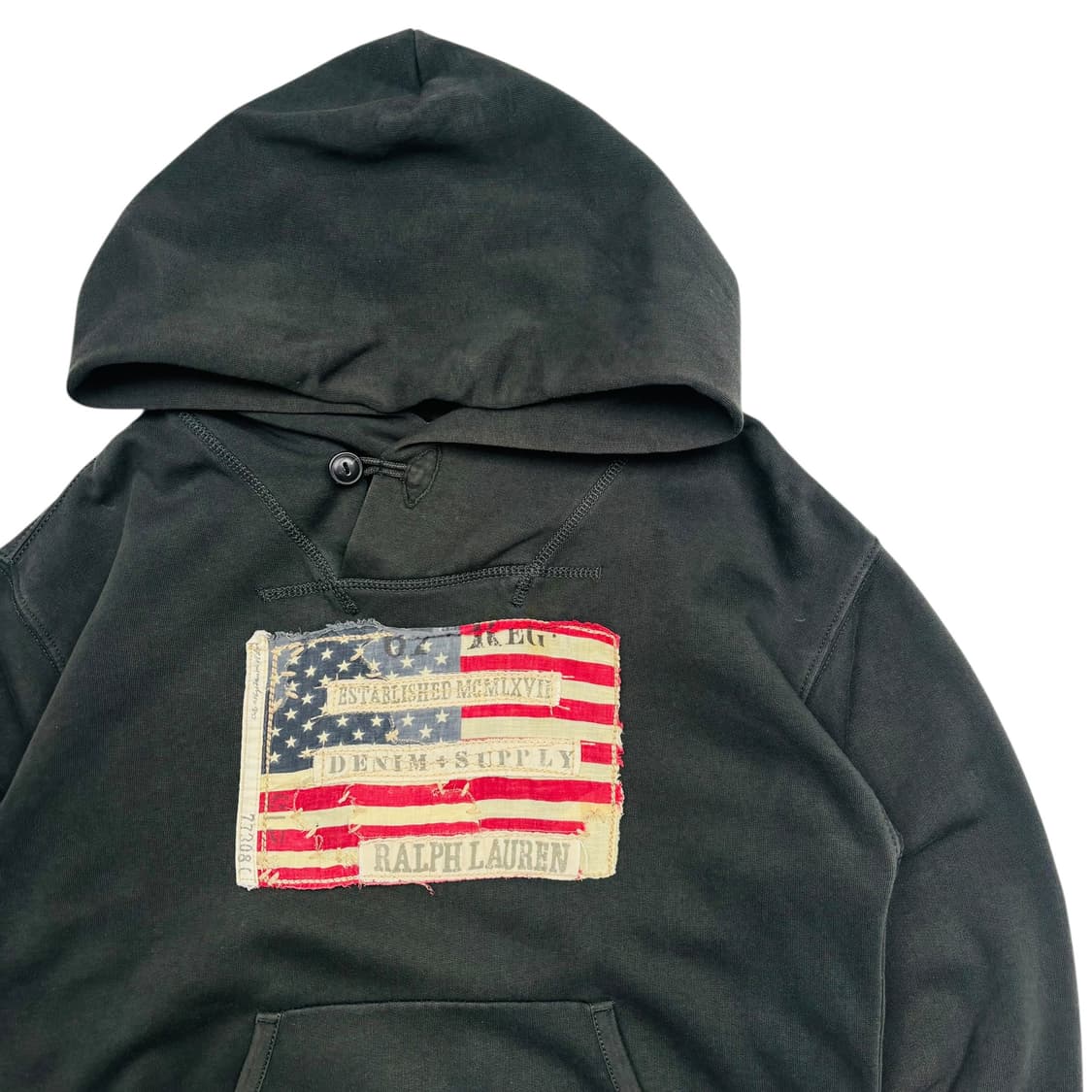 데님앤서플라이 차콜 성조기 후드티 XS 상품이미지2